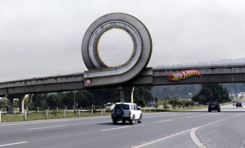 Hot Wheels billboard