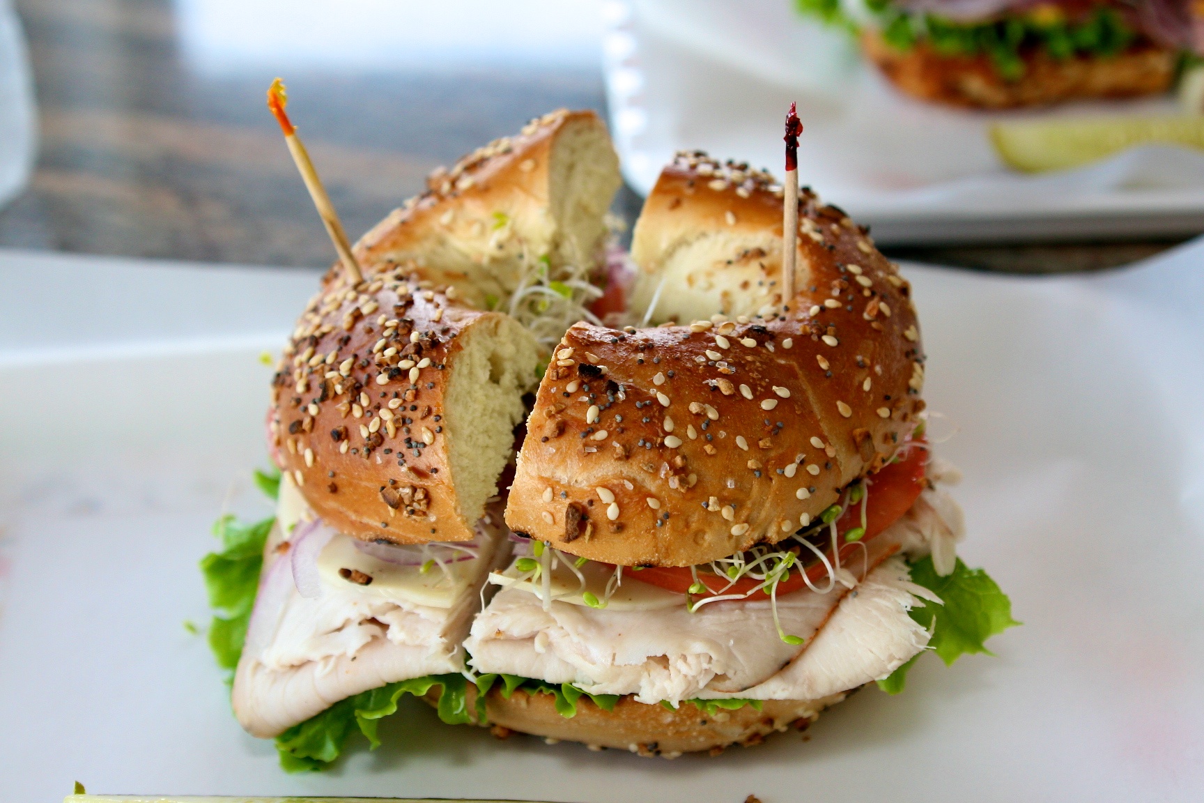 5th Ave Bagelry – TURKEY SANDWICH MMM…