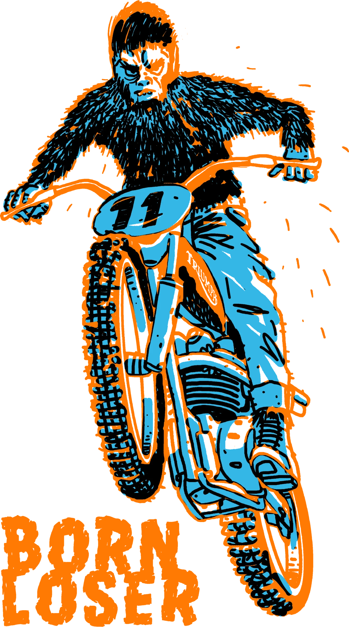 Born Loser dirt bike artwork