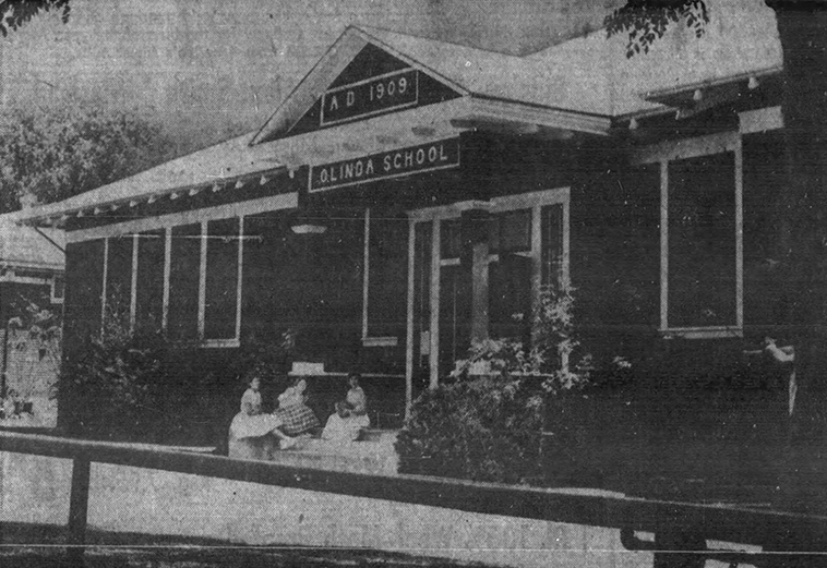 Historic Olinda school in Carbon Canyon